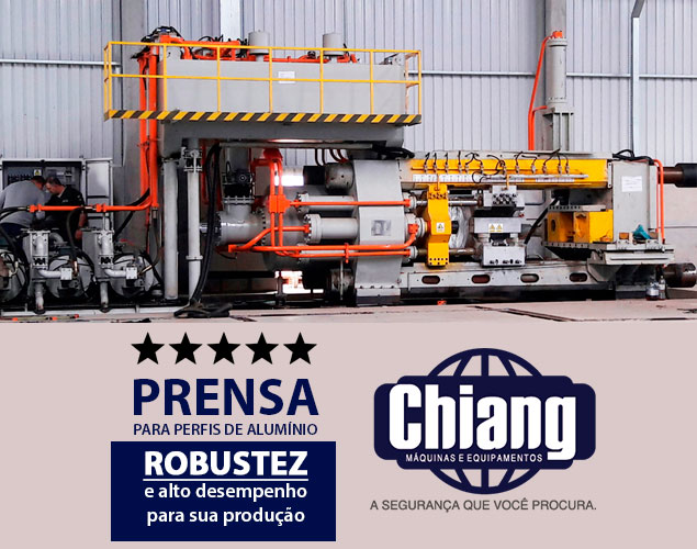 Prensa para Perfis de Alumínio - Chiang Prensa para Perfis de Alumínio - Chiang
